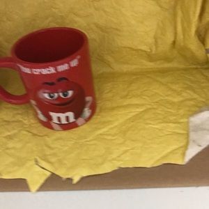 Red M&M 12ounce coffee mug